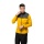 Jack Wolfskin Fleece Jacket DNA Block Fleece - warm, windproof on the shoulders, water-repellent - yellow Men